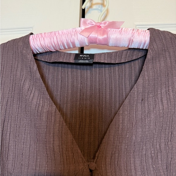 RVCA‎ Brown Maxi Dress with Button Detail - Picture 5 of 8